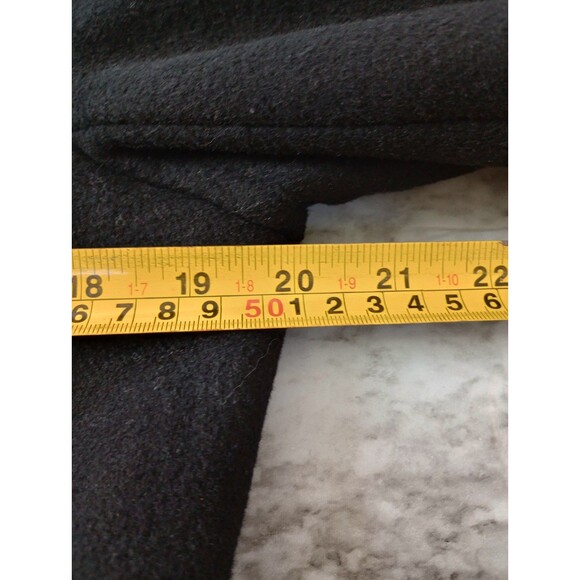 Larry Levine Wool Blend Coat Snap Closure Pockets Size 12 Petite - Picture 10 of 11